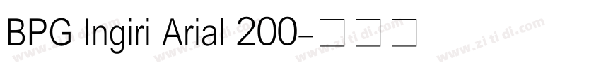 BPG Ingiri Arial 200字体转换